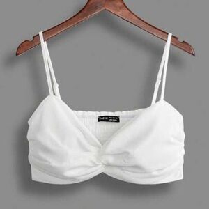 3/$15 SHEIN Twist Front What Crop Top